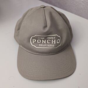 Poncho Hat Mens One Size light brown Hat Poncho